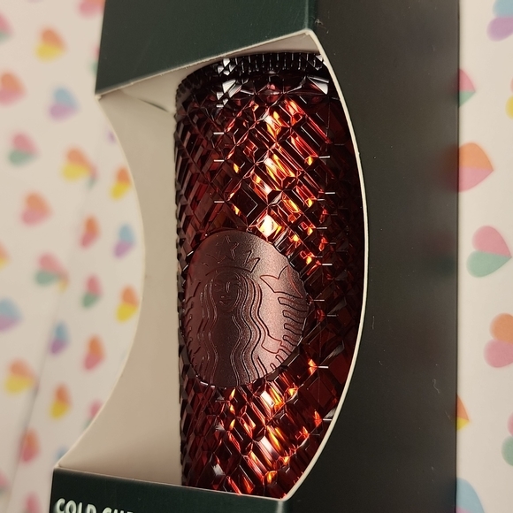 BNIB Starbucks Holiday 2022 Red Cold cup Jeweled Ornament Key Chain Key… - Picture 6 of 7